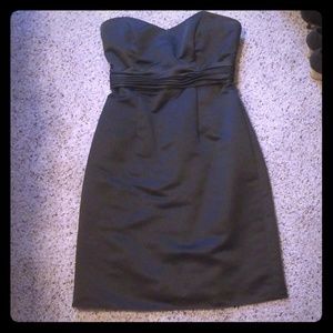 Strapless black dress